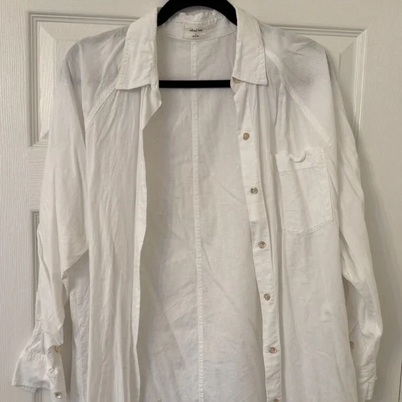 Wilfred White Button Down Shirt - Picture 2 of 2